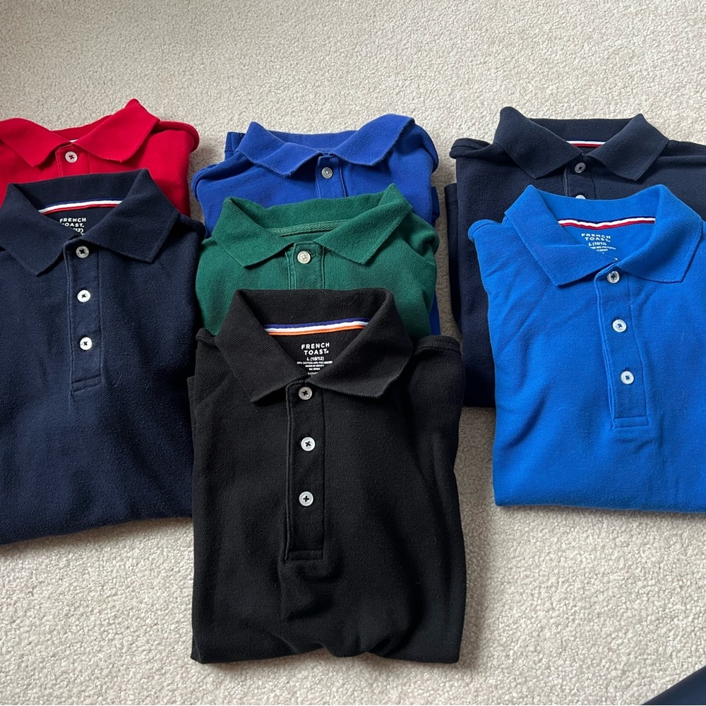 Kids Short Sleeve Polo Shirt Collection - Red, Navy, Blue, Green, Black